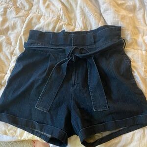 ELOQUII high waisted jeans shorts